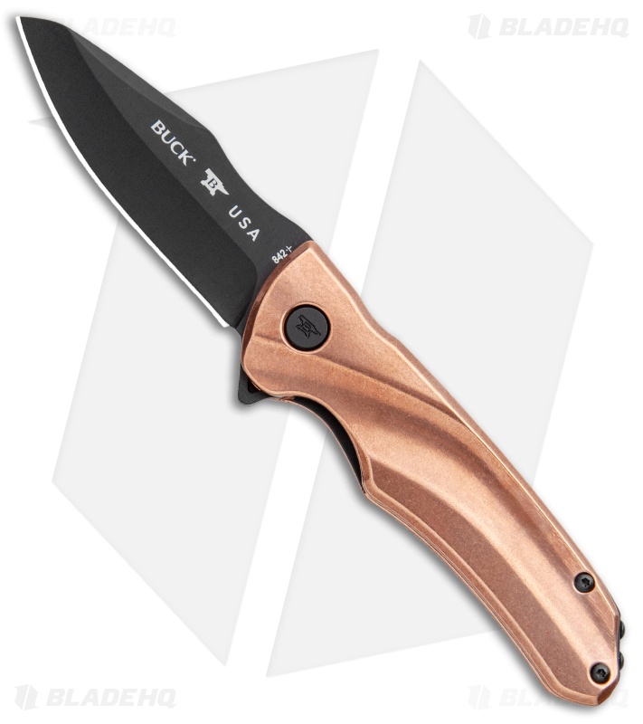 Buck Sprint Flipper Knife Copper + Black S35VN Blade HQ