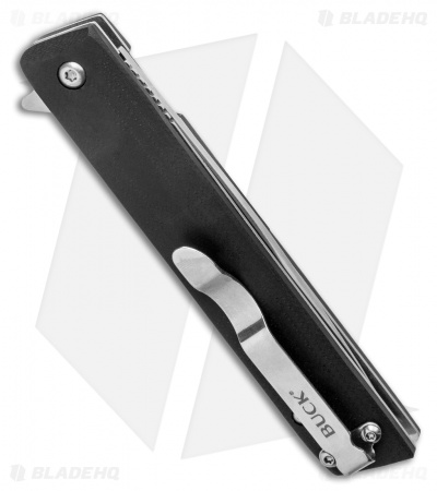 Buck Decatur Liner Lock Knife Black G-10 (3.5" Satin) 0256BKS