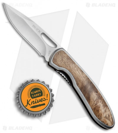 Buck Graduate Liner Lock Knife Burlwood (2.375" Satin)
