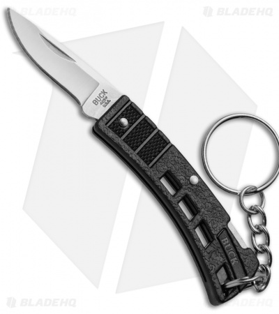 Buck MiniBuck Lock Back Folding Knife Keychain (1.8" Satin)  0425BKSVP