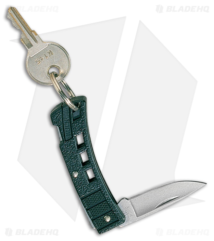 Buck MiniBuck Folding Keychain Knife Black (1.875" Satin) 0425BKS-B