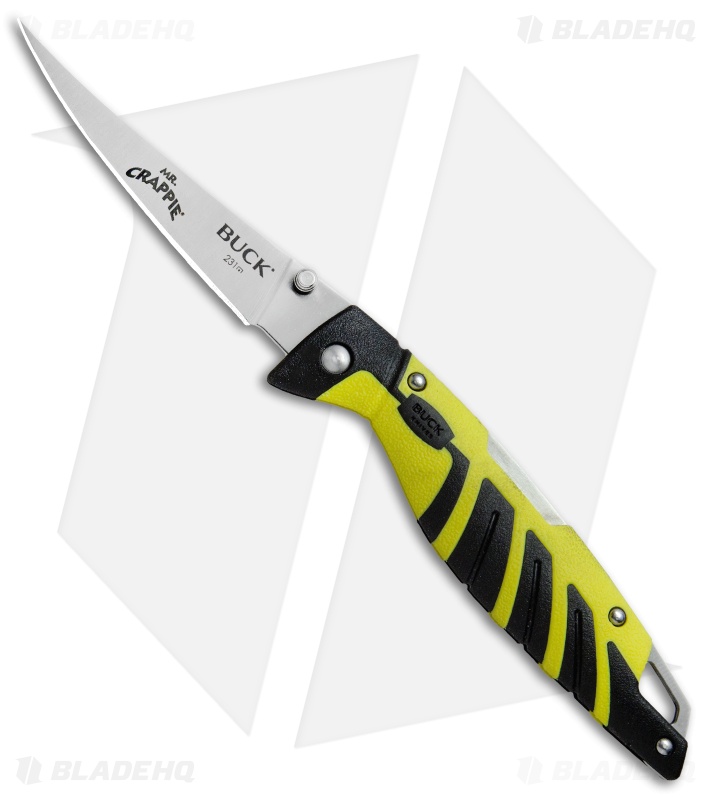 Buck Mr. Crappie Slab Shaver Lock Back Knife (3.875" Satin) 0231YWS-B