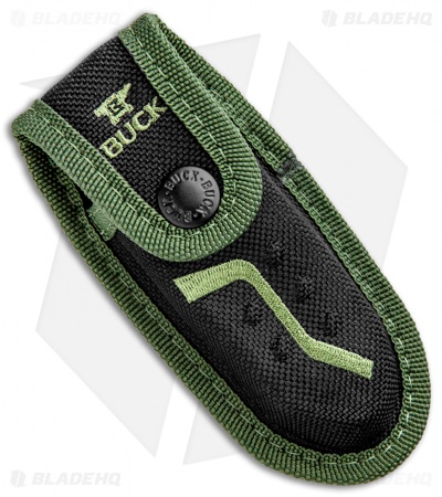 Buck Pursuit Large Guthook Lockback Knife Green GFN (3.5" Satin) 0660GRG