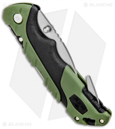 Buck Pursuit Large Guthook Lockback Knife Green GFN (3.5" Satin) 0660GRG