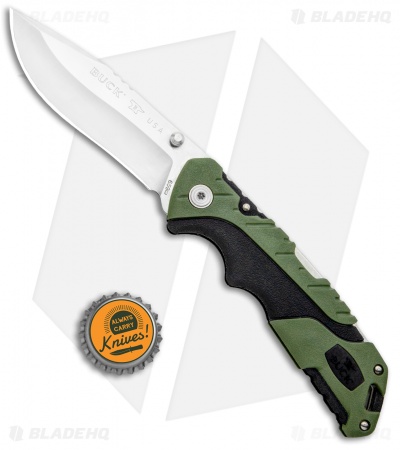 Buck Pursuit Large Lockback Knife Green GFN (3.625" Satin) 0659GRS