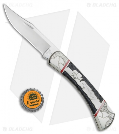 Buck Running Free L.E. Lockback Knife Black Jet Jasper (3.75" Mirror) 110YISLE1