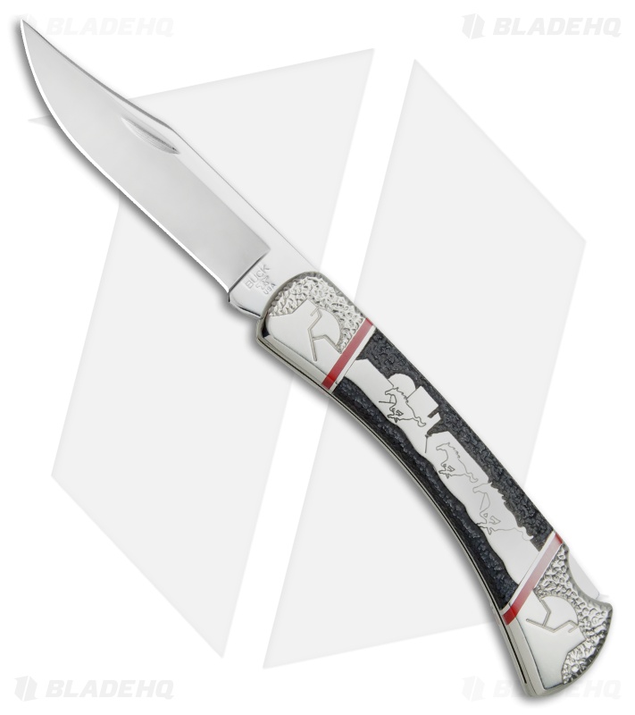 Buck Running Free L.E. Lockback Knife Black Jet Jasper (3.75" Mirror) 110YISLE1