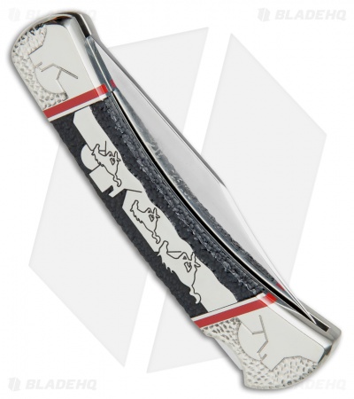 Buck Running Free L.E. Lockback Knife Black Jet Jasper (3.75" Mirror) 110YISLE1