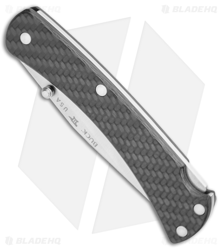 Buck Slim Lockback Knife Carbon Fiber (3.75" Satin) 0110CFSLE-B