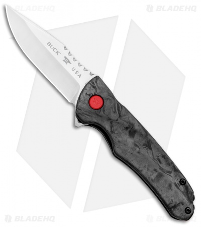 Buck Sprint Pro Liner Lock Knife Marble Carbon Fiber (3.125" Satin) 0841CFS