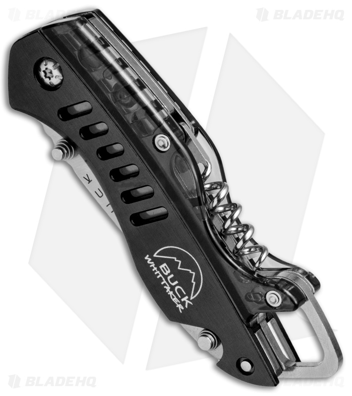 Buck Summit Liner Lock Knife Multi-Tool Black (2.5" Satin Serr)