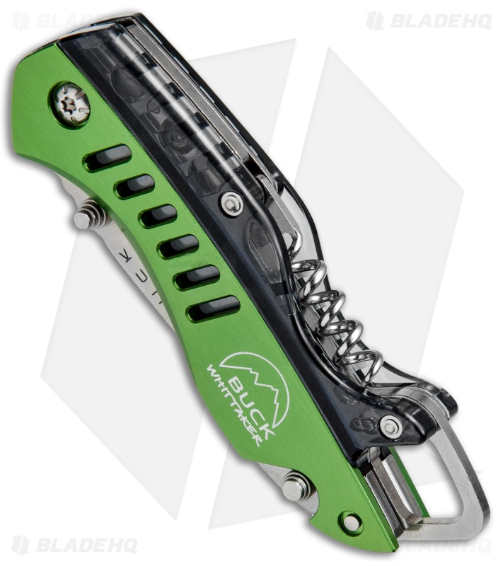 Buck Summit Liner Lock Knife Multi-Tool Green (2.5" Satin Serr)