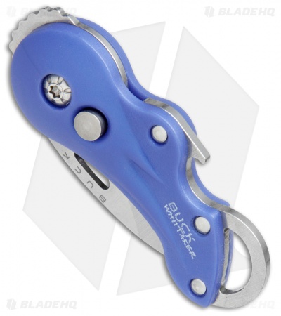 Buck Transport Light Blue Folding Key Chain Pocket Knife (1.2" Satin) 0756BLS-B1