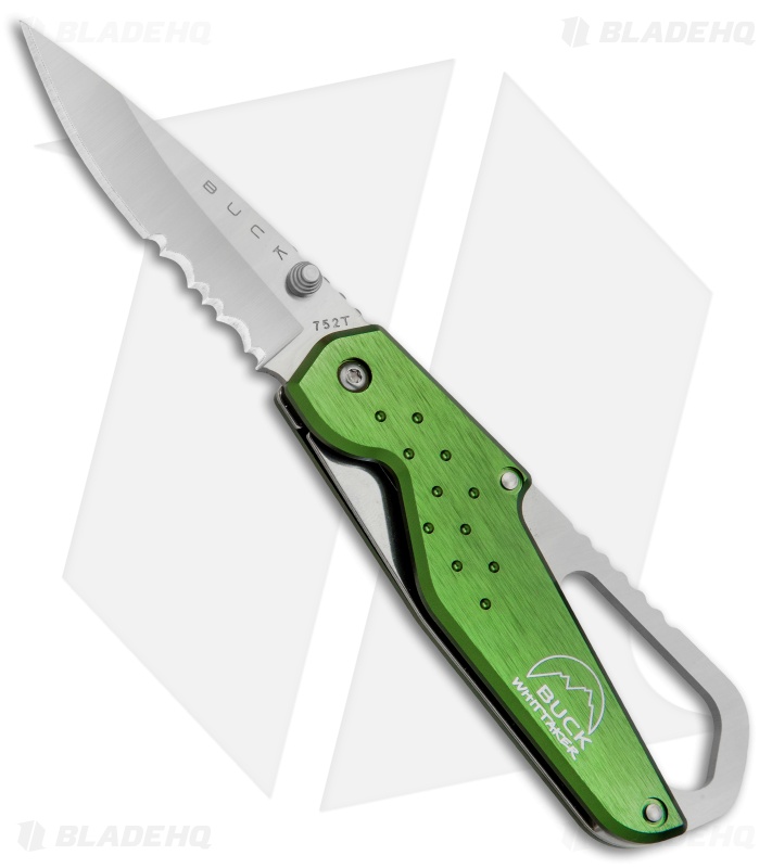 Buck Whittaker Approach Liner Lock Knife Green (2.625" Satin Serr)