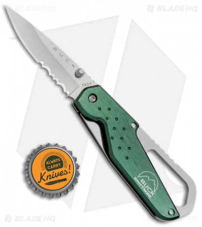 Buck Whittaker Approach Liner Lock Knife OD Green (2.625" Satin Serr)
