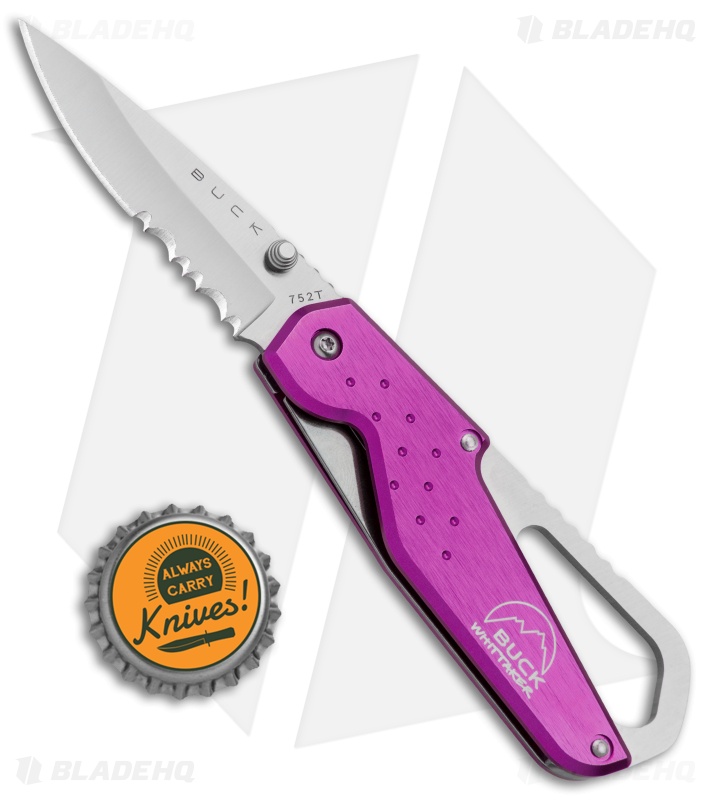 Buck Whittaker Approach Liner Lock Knife Purple (2.625" Satin Serr)