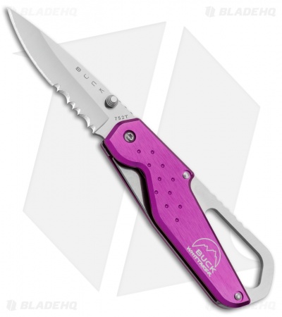 Buck Whittaker Approach Liner Lock Knife Purple (2.625" Satin Serr)