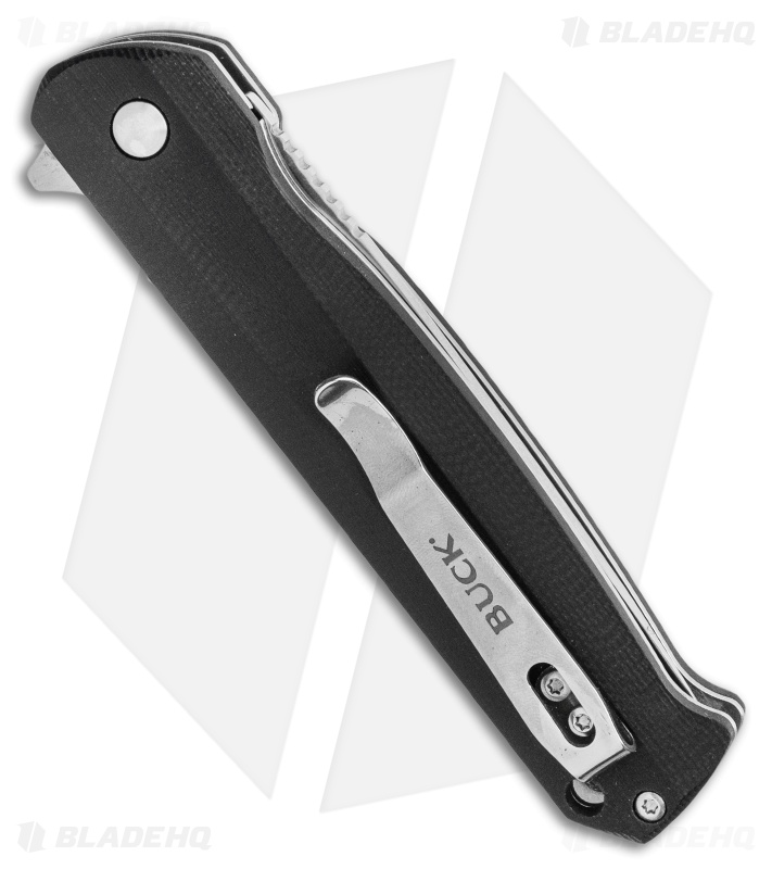 Buck Langford Liner Lock Knife Black G-10 (3.375" Satin) *DISC*