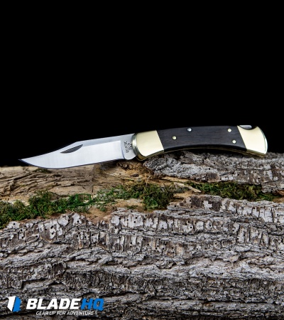 Buck 110 Manual Folding Knife Black Ebony (3.75" Satin) 0110BRS