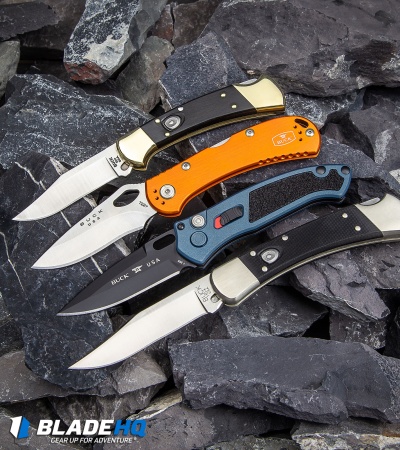 Buck SpitFire Lockback Knife Orange (3.25" Satin) 0722ORS1