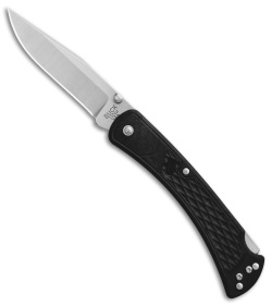 Buck 110 Slim Select Lockback Knife Black GFN (3.75&quot; Satin) | 98892