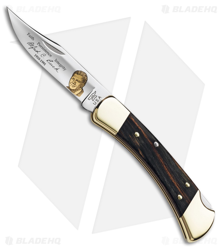 Buck Weld 110 Folding Hunter Limited Manual Folding Knife (3.75" Satin) 110BRSWD