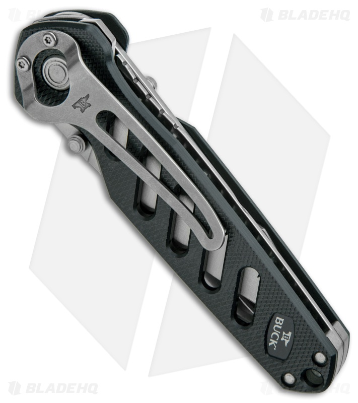 Buck 183 Alpha Crosslock Knife Green w/ Saw & Gut Hook Blade (3