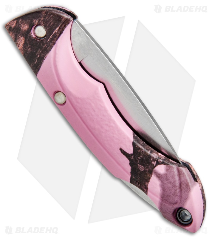 Buck Nano Bantam Lockback Knife Pink Mossy Oak Camo (1.88" Satin) 0283CM10-B