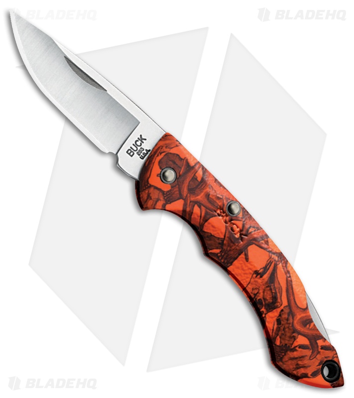 Buck Nano Bantam Knife Orange Camo (1.88" Satin) 0283CMS12B Blade HQ