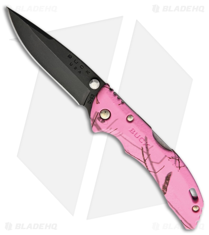 Buck Bantam BBW Lockback Knife Pink Camo (2.75