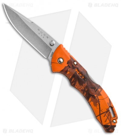 Buck Bantam BLW Knife Mossy Oak Orange Camo (3.125" Satin Plain) 0285CMS9