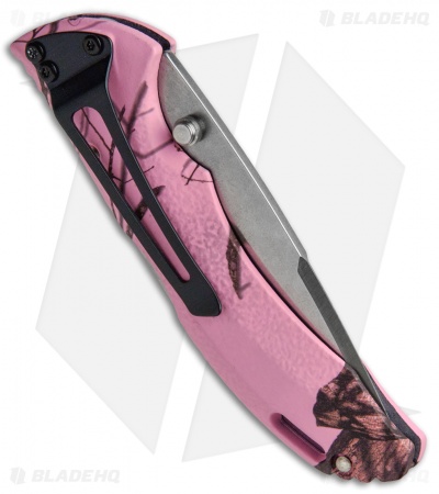 Buck Bantam BLW Lockback Knife Pink Mossy Oak Camo (3.125" Satin) 0285CMS10