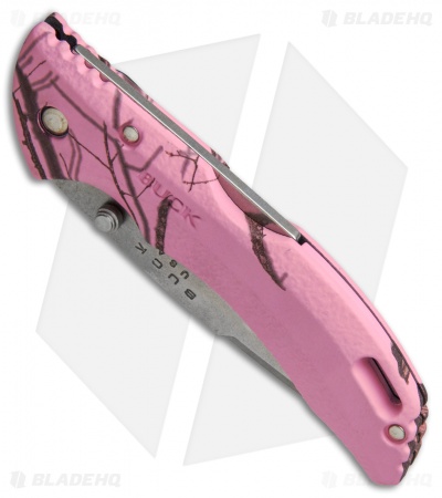 Buck Bantam BLW Lockback Knife Pink Mossy Oak Camo (3.125" Satin) 0285CMS10