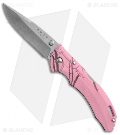 Buck Bantam BLW Lockback Knife Pink Mossy Oak Camo (3.125" Satin) 0285CMS10