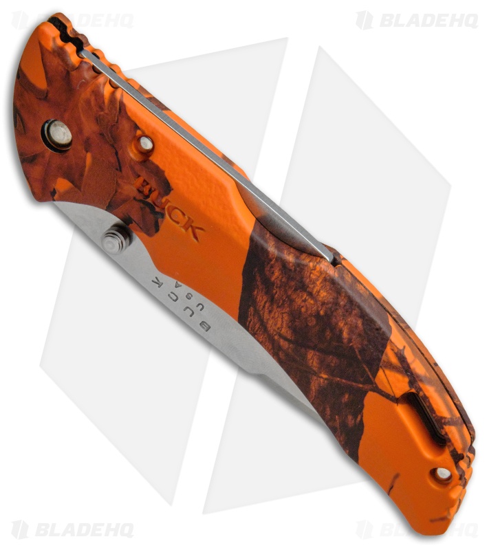Buck Bantam BHW Lockback Knife Mossy Oak Blaze Camo (3.625" Satin) 0286CMS9