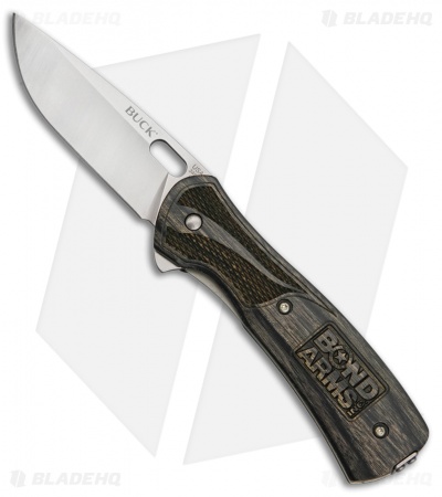 Buck Bond Arms Liner Lock Knife Black Ash (3.125" Satin) BD3209