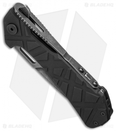Buck Marksman Tanto Folding Knife (3.5" Black SW) 0831BKS-B
