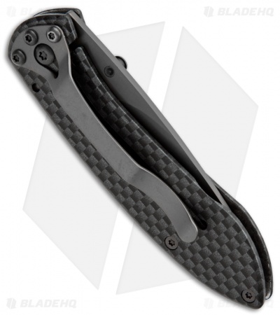Buck Nobleman Frame Lock Knife Sim Carbon Fiber (2.625" Gray) 0327CFS 