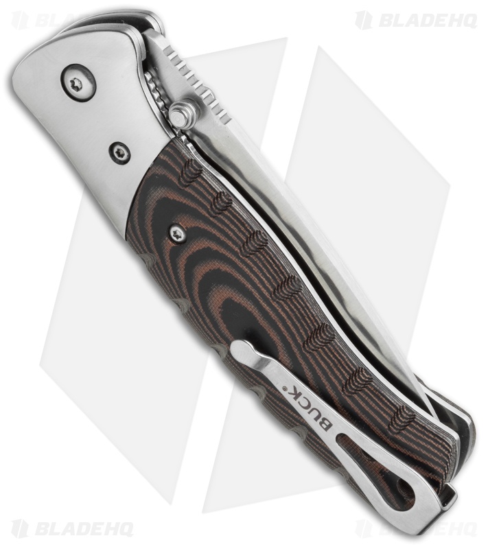 Buck Small Folding Selkirk Knife Micarta (3.25" Satin) 0835BRS-B