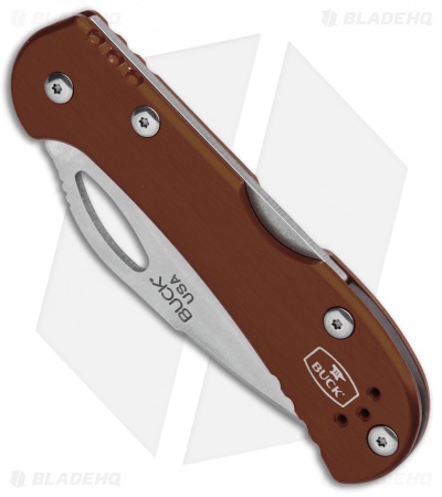 Buck Mini SpitFire Lockback Knife Brown (2.75" Satin) 0726BRS