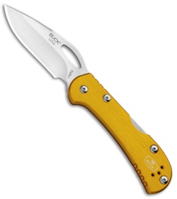 Buck Mini SpitFire Lockback Knife Yellow (2.75" Satin) 0726YWS