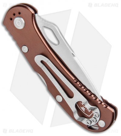 Buck SpitFire - Manual Folding Knife | Brown + Serrated | Blade HQ