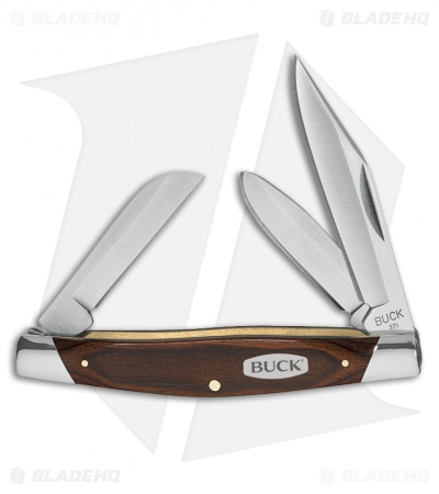 Buck Stockman Knife 4" Woodgrain 0371BRS