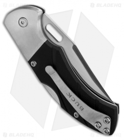 Buck Talus Lockback Knife Black G-10 (2.3" Satin Serr) 0316BKX