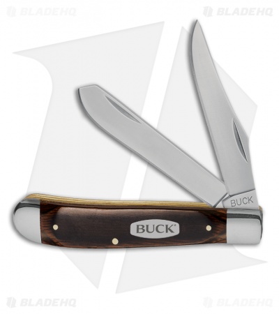 Buck Trapper Knife 3.5" Woodgrain 0382BRS