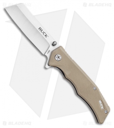 Buck Trunk Liner Lock Knife Tan G-10 (2.875" Satin) 0252TNS