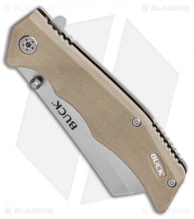 Buck Trunk Liner Lock Knife Tan G-10 (2.875" Satin) 0252TNS