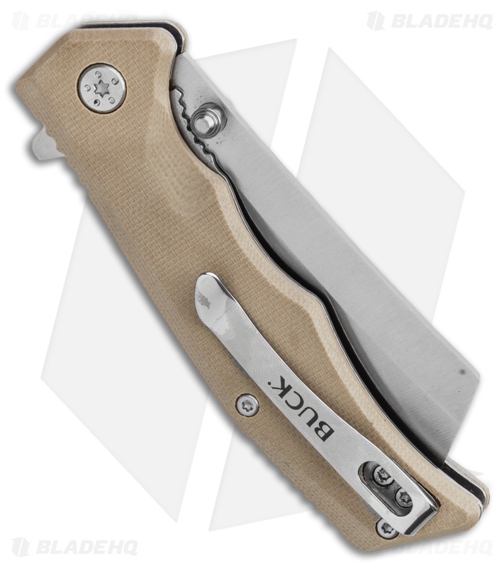 Buck Trunk Liner Lock Knife Tan G-10 (2.875" Satin) 0252TNS