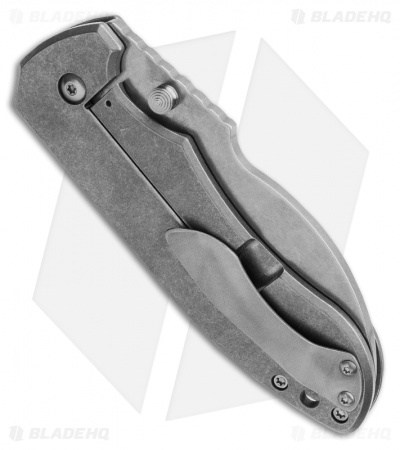 Burchtree Bladeworks Mid-Tech V2 Frame Lock Titanium (3.375" Stonewash) 