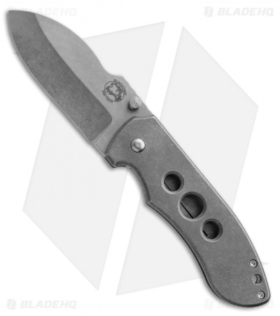 Burchtree Bladeworks Mid-Tech V2 Frame Lock Titanium (3.375" Stonewash) 